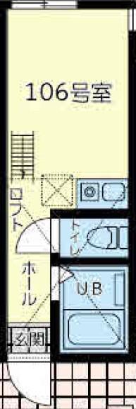 ラスタ横浜上星川(ワンルーム/1階)の間取り写真
