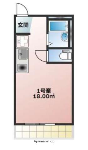 BACE旭町(ワンルーム/1階)の間取り写真