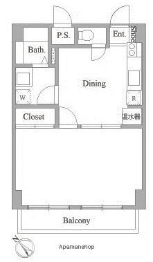 リアライズ伊勢原(1DK/6階)の間取り写真