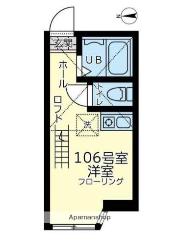ユナイト小田ドヌーオペラ(ワンルーム/1階)の間取り写真