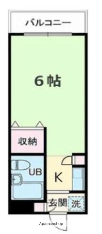 クリオ横須賀壱番館(ワンルーム/2階)の間取り写真