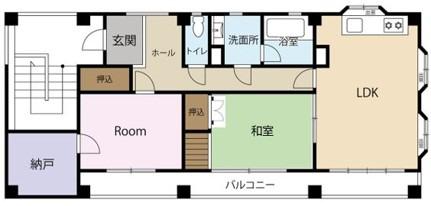 ティンカーベル(2SLDK/3階)の間取り写真