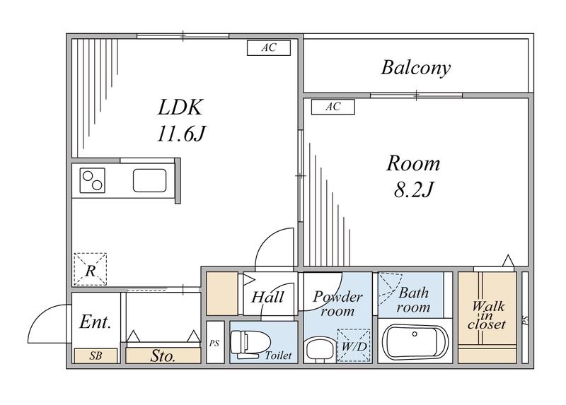 グレースアロー玉川学園(1LDK/3階)の間取り写真