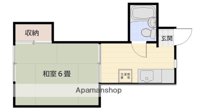 ストークハイツ泥亀(1K/1階)の間取り写真