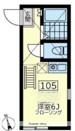 ユナイト南太田サクラメント(ワンルーム/2階)の間取り写真