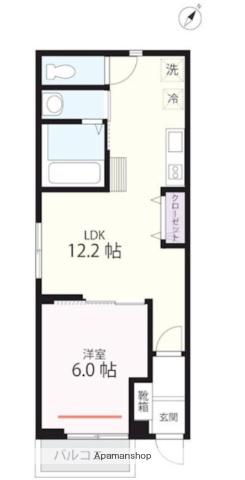 QUIET CRAB HOUSE MIX弘明寺(1LDK/2階)の間取り写真