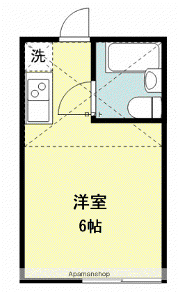 REDEAL厚木飯山Ⅲ(ワンルーム/1階)の間取り写真
