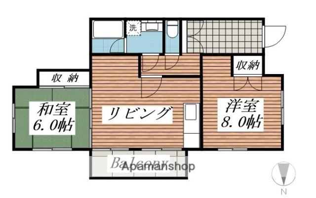 ブルーリーフ・K 1階階 間取り
