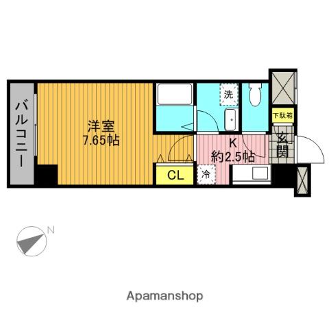 エスコート横浜関内 6階階 間取り