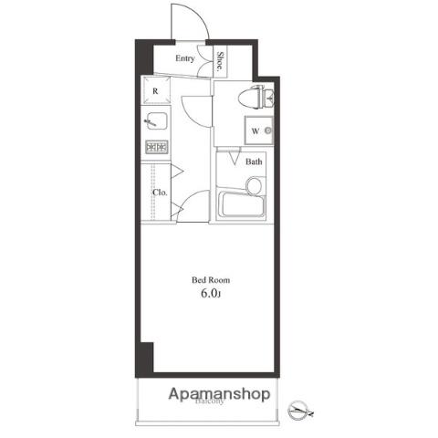 ヴェルト横浜吉野町 6階階 間取り