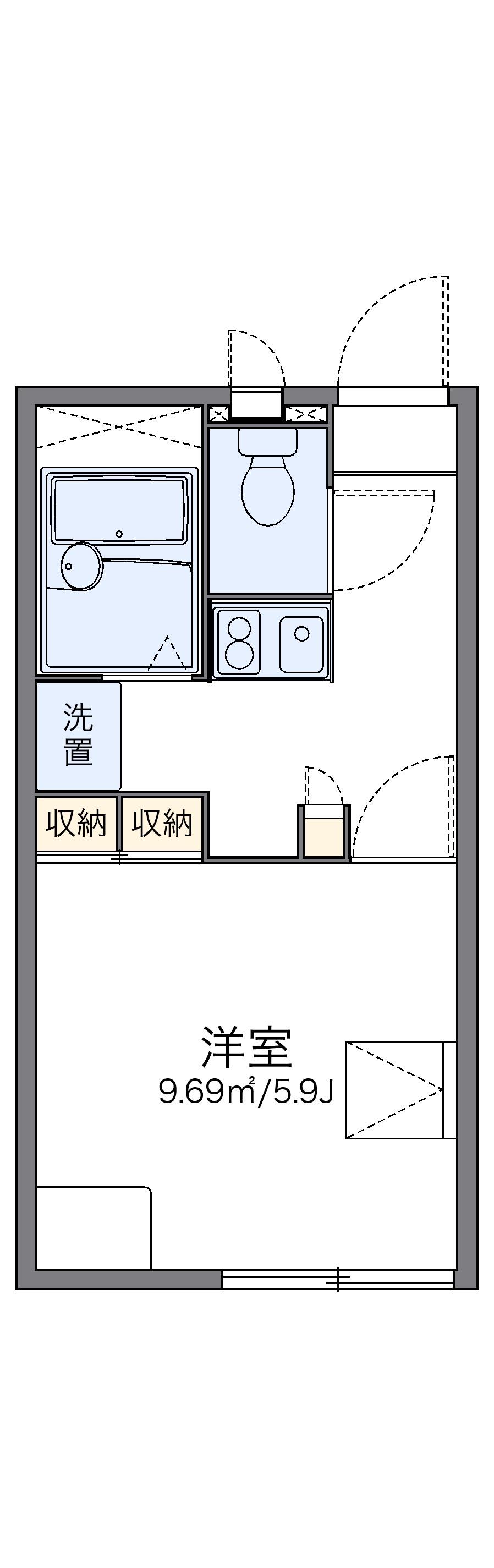 レオパレスMARE 1階階 間取り
