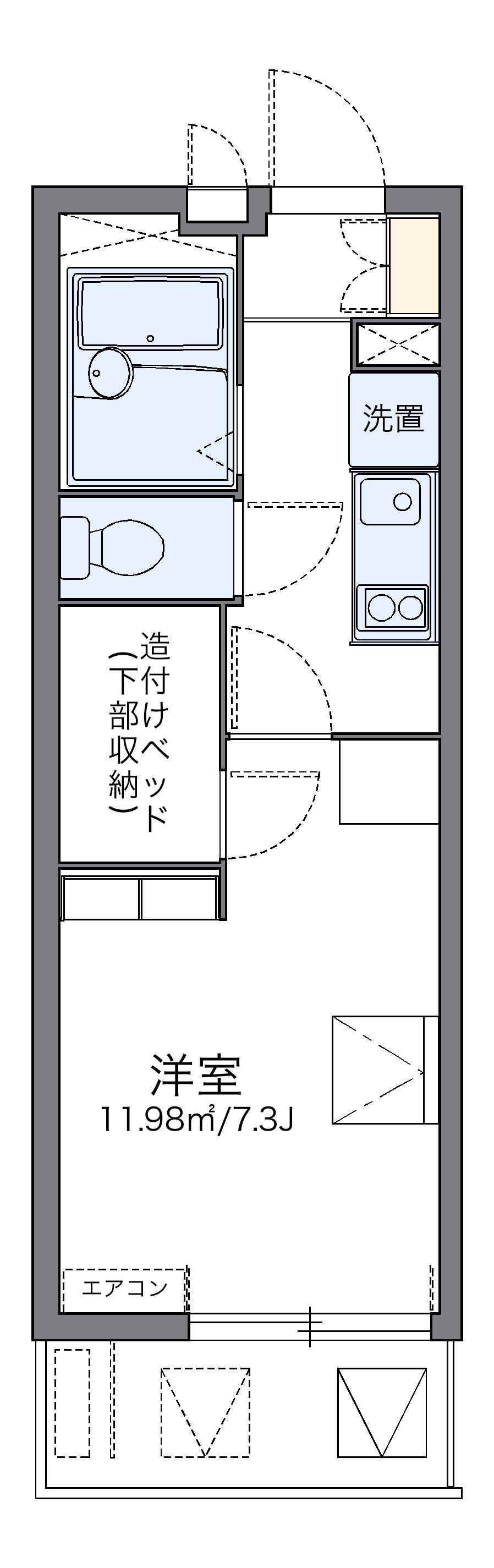 レオパレスメゾン 五月館 2階階 間取り