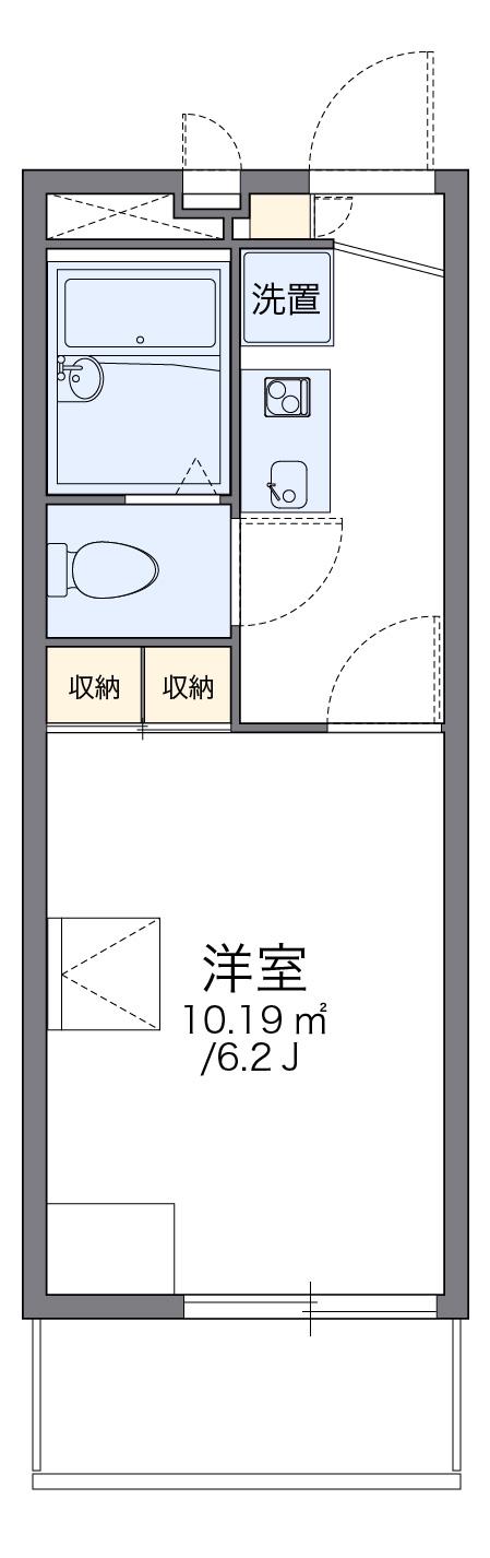 レオパレス大倉山メルベーユⅡ(1K/3階)の間取り写真