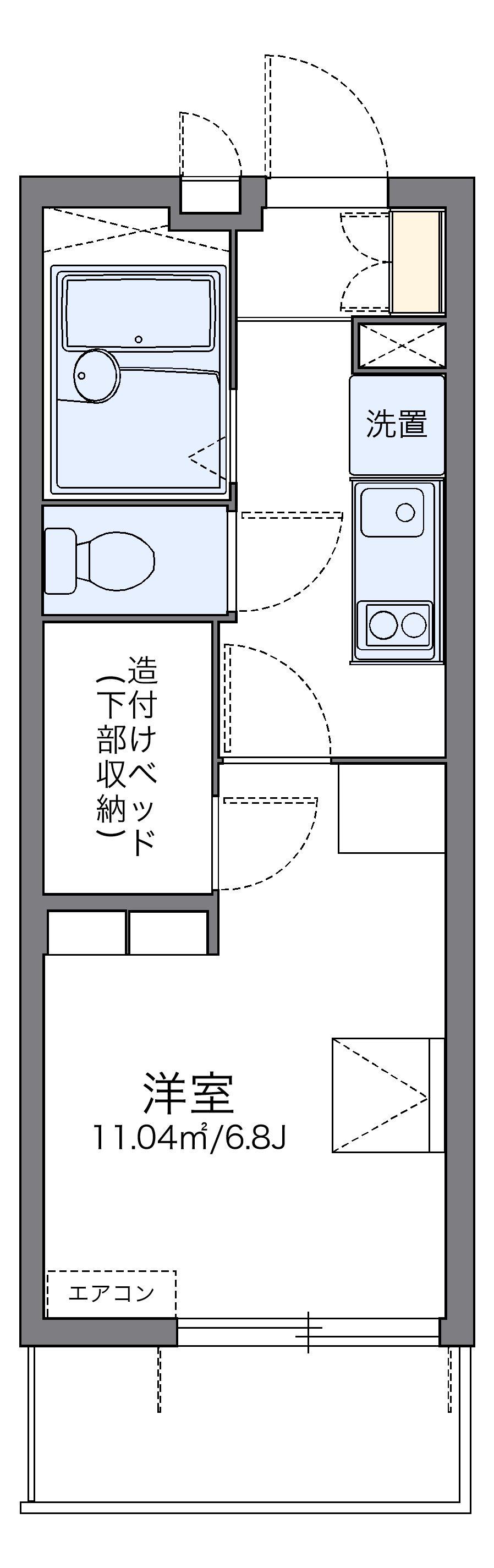 レオパレスMEGU2010 3階階 間取り