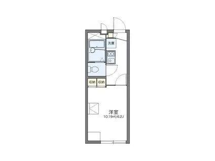 レオパレスARKADIA(1K/2階)の間取り写真