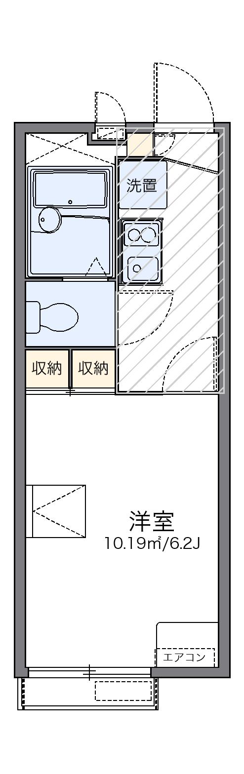 レオパレス鎌倉台 2階階 間取り