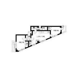YNビル(2LDK/2階)の間取り写真