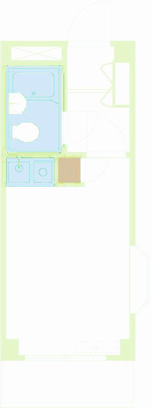 ヴィラ西横浜A棟(ワンルーム/3階)の間取り写真
