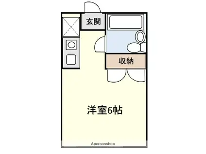 ソル・レ・ヴァンテ(ワンルーム/2階)の間取り写真