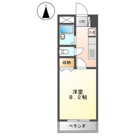 ロズウェルシブヤ(1K/1階)の間取り写真