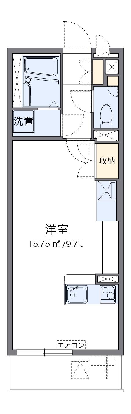 ミランダグラン ルミエール(ワンルーム/1階)の間取り写真