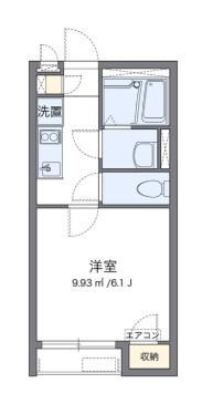 クレイノCURRENT(1K/1階)の間取り写真