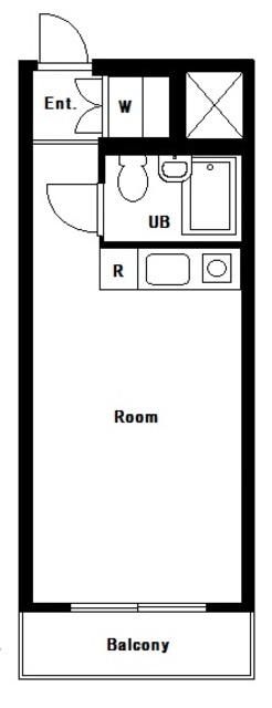 MAC千束コート(ワンルーム/2階)の間取り写真