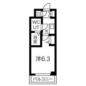 スパシエヒルズ横浜妙蓮寺(1K/4階)の間取り写真