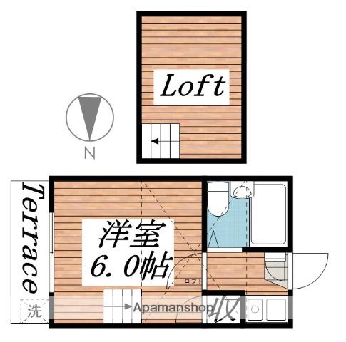 リライアンス六浦(1K/1階)の間取り写真