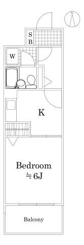 ライオンズマンション武蔵新城第5(1K/3階)の間取り写真