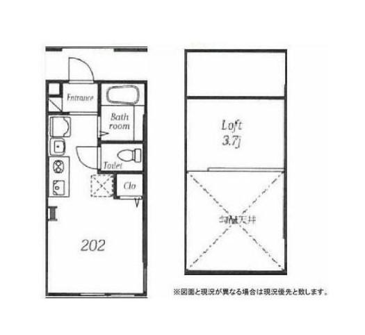 プレミアムコート和田町1(ワンルーム/2階)の間取り写真