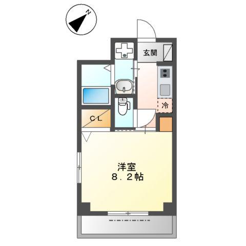 サン・コンフォート(1K/1階)の間取り写真