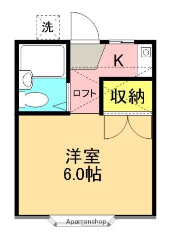 シャルム妻田 1階階 間取り