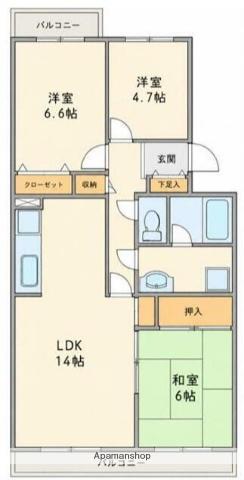 エスペランサ21(3LDK/2階)の間取り写真