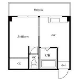 リバーサイド小柳(ワンルーム/2階)の間取り写真