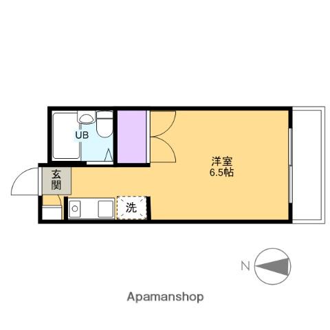 グリーンテラス木の芽坂(1K/1階)の間取り写真