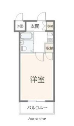 ジョルジュ磯子(1K/1階)の間取り写真