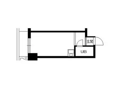 ポートハイム第一吉野町(ワンルーム/3階)の間取り写真