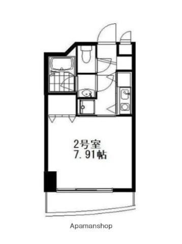 イーワンウエスト(1K/4階)の間取り写真