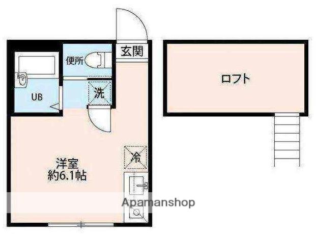 グラッチェ二俣川(ワンルーム/1階)の間取り写真