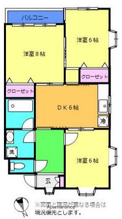 マッシュルーム77 3階階 間取り