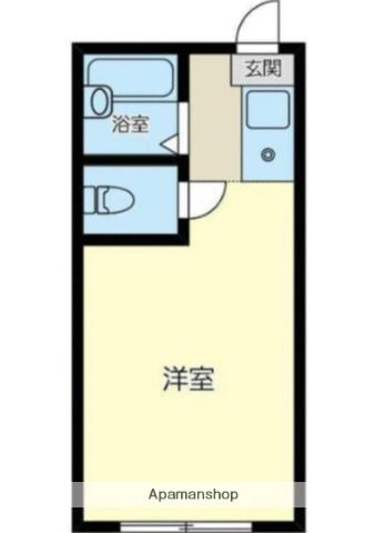 パレーシャル湘南館(ワンルーム/1階)の間取り写真