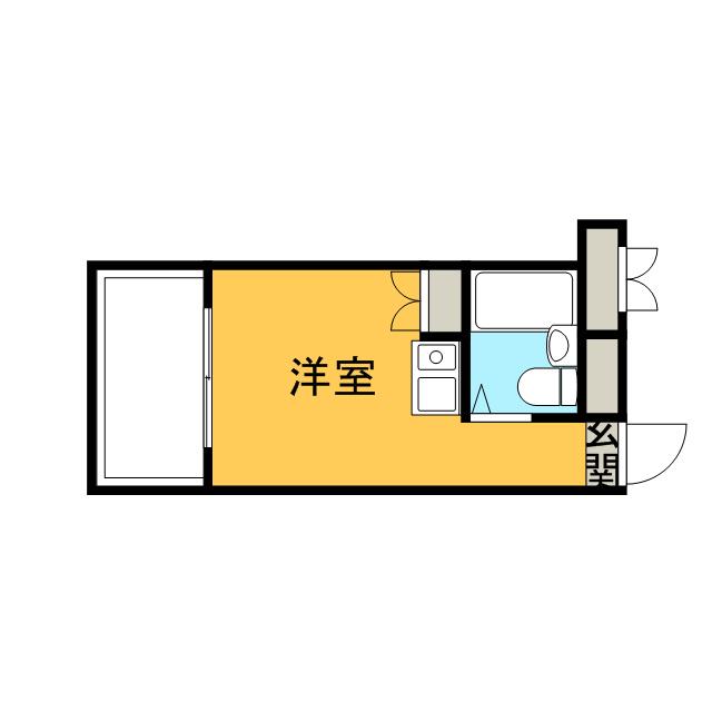 仲町台フェニックスコート(ワンルーム/3階)の間取り写真