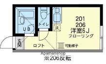 ユナイト金沢文庫マリーアンジェラ(ワンルーム/2階)の間取り写真