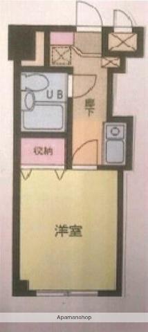 クリオ湘南台壱番館(1K/2階)の間取り写真