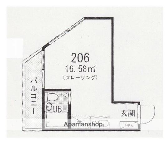 キングヒルズ弘明寺(ワンルーム/2階)の間取り写真