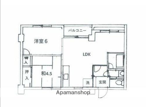 東海鵠沼マンション 4階階 間取り