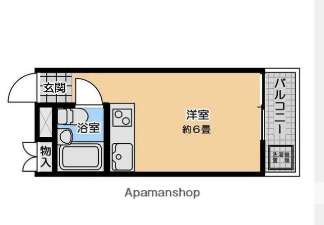 サミーズハウス金沢(ワンルーム/2階)の間取り写真
