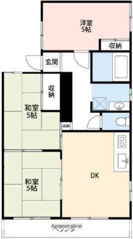 ハイツファイン(3DK/2階)の間取り写真