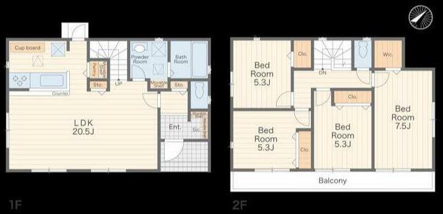 京浜急行電鉄本線 弘明寺駅(京急) 徒歩17分 2階建 築3年(4LDK)の間取り写真